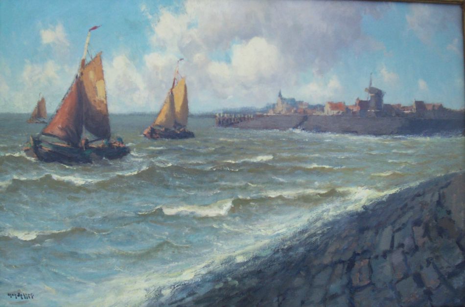 ”Botters-voor-de-kust” ”schilderij